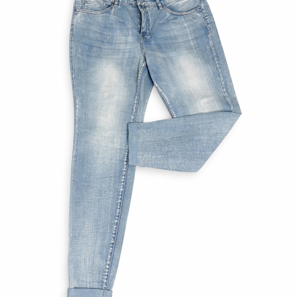 Bleu Denim Basic 5 Pocket Skinny Jeans - Light Wash Stretch - Size 18